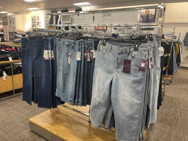 capri pants on hangers in a department store are capris still in style 2026
